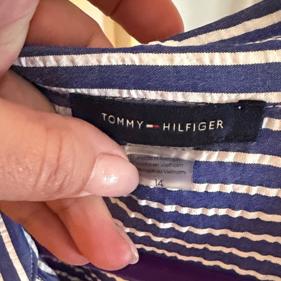 Tommy Hilfiger Navy and White Striped Dress - Picture 2 of 3